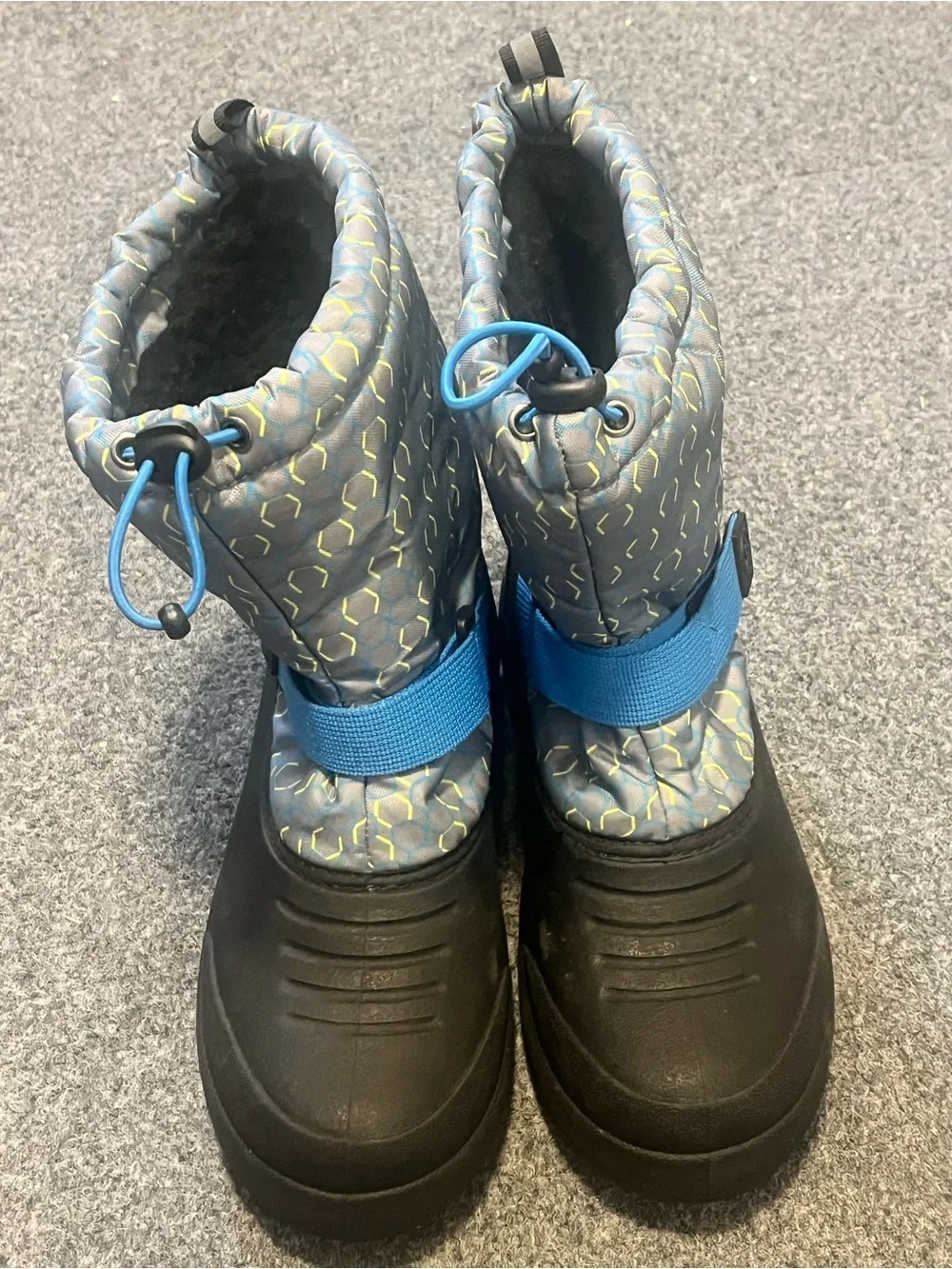 Northside Kids Frosty Waterproof Winter Boots in Gray and Blue